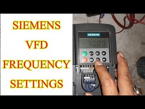Siemens vfd micromaster420 Frequency settings
