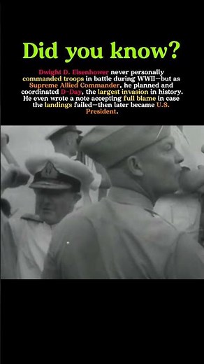From Planner to President: Eisenhower’s Unseen Role in Winning WWII #ww2