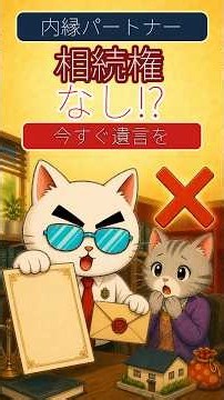 内縁・事実婚のパートナーには相続権がない！ だから遺言書を作ってください 1