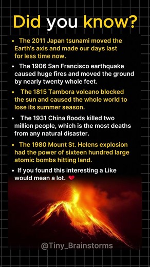 5 Natural Disasters That Changed the World