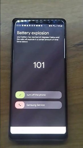 Samsung galaxy note 8 battery explosion screen (Fake) #smartphone #shots #incomingcalls1234