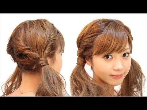 ゆるふわツインテール 【English subs】 Loose Twin tails arrange tutorial