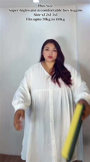 Comfortable Plus-Size Highwaist Box Leggings