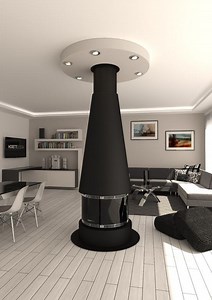 Kamin na pelete Moretti Center Room A11 Hermetic