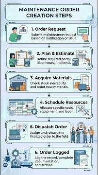 Steps of Maintenance Order Creation #sap