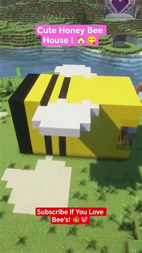 Sweet Honey Bee House In Minecraft! #shorts #minecraft #bees