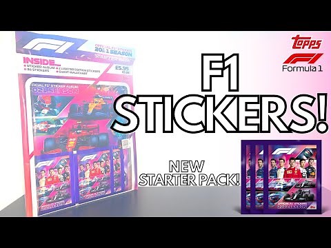 NEW FORMULA 1 2021 STICKERS! | Topps F1 2021 Official Sticker Collection | STARTER PACK OPENING!