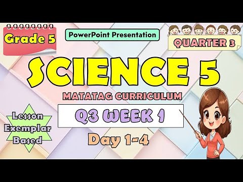 Science 5 Matatag Curriculum PowerPoint Presentation Quarter 3 Week 1 Day 1-4