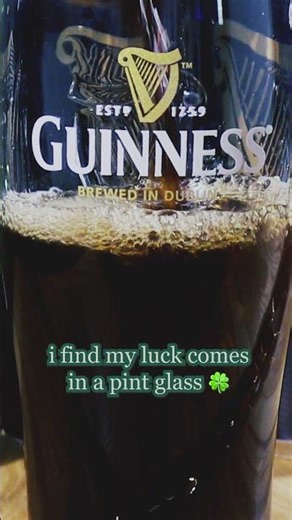 Drink responsibly this St. Patrick's Day, and perhaps a little Irish luck will come your way... 🍀😉