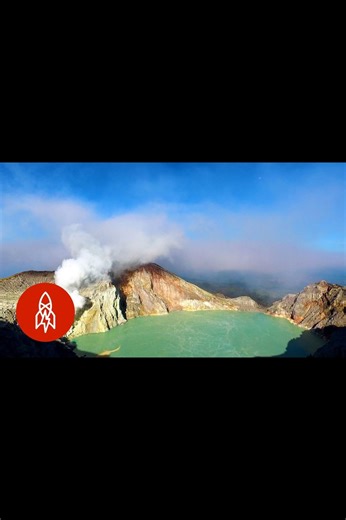 The Volcano That Burns Blue