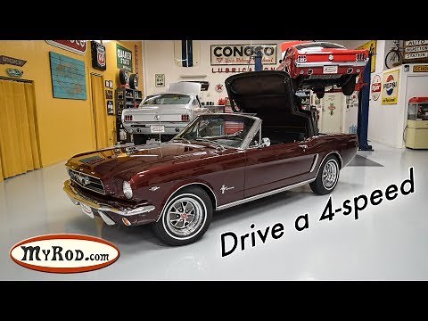 1965 Mustang A-code 289 Convertible Vintage Burgundy - MyRod.com