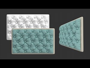 Marvelous Designer 9.5: Headboard - Diamond Tufted Headboard