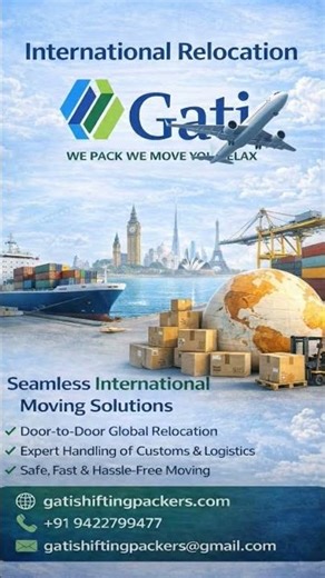 🌍 International Relocation Services – Safe & Secure Overseas Moving