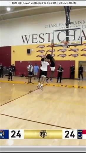 Keyon HEATING UP 🔥 Lefty finish over Reese 😤 Comeback run! 🏀💥 #1v1