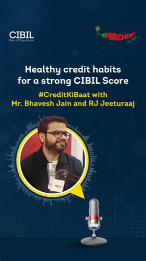 Want a healthy CIBIL Score? Start by following healthy credit habits. During his discussion with RJ Jeeturaaj, Mr. Bhavesh Jain, MD & CEO, TransUnion CIBIL, emphasized three essentials: borrow wisely, repay on time, and check your free CIBIL Report annually. Simple practices that bring long-term impact. Watch the full conversation on our YouTube channel https://transu.co/6184CYieC Check your Free CIBIL Score and Report today: https://transu.co/6185CYieh #TransUnionCIBIL #25YearsOfTransUnionCIBIL