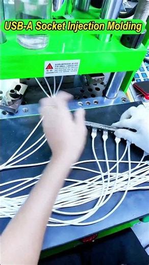Have You Ever Seen a USB A Connector Take Shape in Seconds 🔥⚡ #shorts #viral #satisfying #tech #usb
