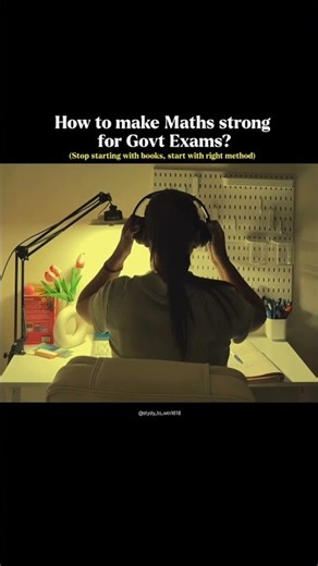 How to make Maths strong for Govt Exams? #studentlife #motivation #studymotivation #examlife