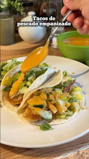 Tacos de pescado empanizado ,#receta#recipe,#food#viral#viralvideo