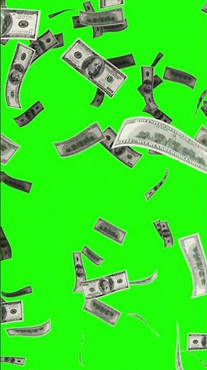Dollars Money Falling Free Background Animation