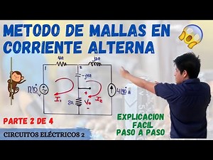 MESH ANALYSIS WITH COMPLEX NUMBERS ➤ MESH METHOD IN ALTERNATING CURRENT 💥 [STEP BY STEP]