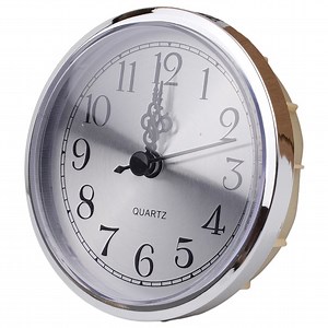 Girlsshop Diy 90Mm Quartz Clock Inserts Arabic Numbers Movement Insert Replacement Gold,Silver - Walmart Business Supplies