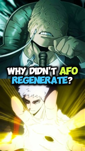 Why was All for One Unable to Regenerate his Face? #anime #manga #mha