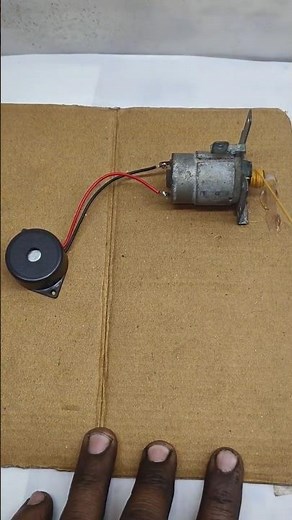 Simple DC Motor & Buzzer Project ⚡ | Easy School Science Experiment
