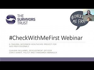 Check With Me First Webinar with The Survivors Trust