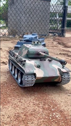German WW2 armor - 1/16 scale Panther G and Tiger 1 RC tanks #shorts #rchobby #rctank