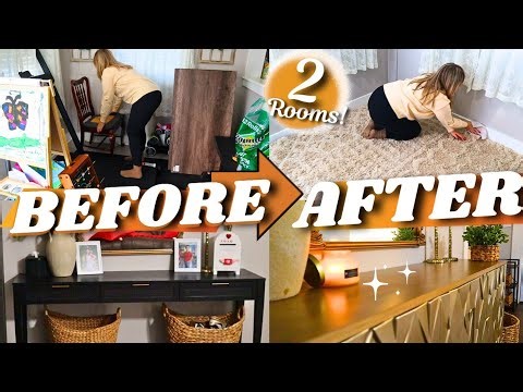 WE NEED A MAJOR RESET... | SMALL HOUSE LIVING ROOM ORGANIZATION + TINY GYM & PLAYROOM TRANSFORMATION
