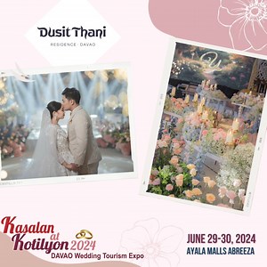 Dusit Thani Residence Davao supports Kasalan2024 in Davao Wedding Tourism Expo happening on June 29-30, 2024 in Ayala Malls Abreeza, Davao ❤️ 📌 Visit and pre-register via https://bit.ly/3NxfLha to join our amazing expo and raffle draw. Free Admission! #18thyear #NationalWeddingRoadshow #DAVAOWeddingExpo #DAVAOBridalFair 💍❤️ | Kasal.com