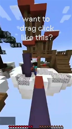 minecraft drag click #minecraft #bedwars #hypixel #gaming #skywars