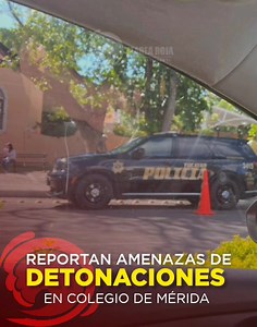 #Vídeo | Amenazan con detonar colegio de #Mérida ⚠️🔥 Un ex alumno habría amenazado con detonar salones con arma de fuego en un colegio de Prolongación Montejo en #Mérida, lo que genero angustia entre padres de familia y un fuerte dispositivo de seguridad en la zona. | Marea Roja - Noticias y Producción Multimedia