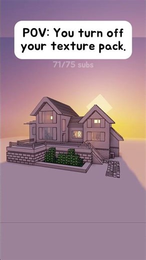 POV: You turn off your texture pack. #architecture #dontclickthesound #minecraft #minecraftbuild