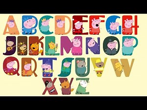 Peppa Pig Alphabet Song | Big & Small Letters A to Z | Learn Uppercase & Lowercase ABC