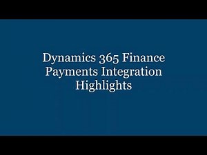 Kyriba Dynamics 365 Payments Integration Demo