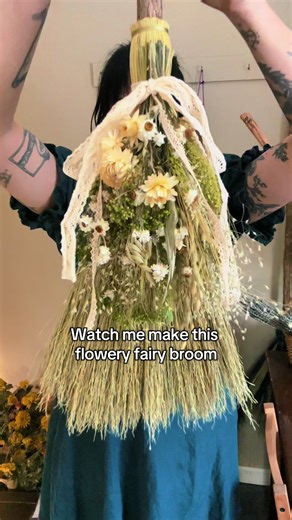 Creating a Beautiful Flower Fairy Broom