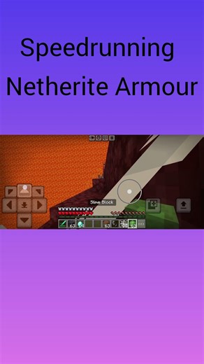 Speedrunning Minecraft Netherite Armour #minecraft #speedrun
