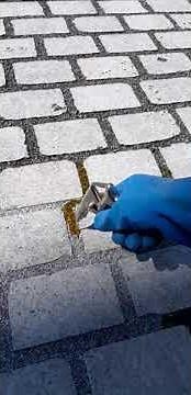 Réalisation des joints PAVES GRANIT en Resine