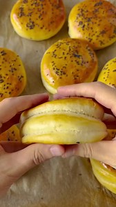 TRIPLE BURGER BUNS 🍔🔥 #kookmutsjes #burger #bread #homemade #bbq #fyp #foryou #foryoupage #easyrecipe #delicious #summer #food #baking #eiduladha #eid DOUGH ▫️500 g flour (all-purpose flour) ▫️15 g granulated sugar ▫️10 g instant yeast (dry yeast) ▫️8 g salt (1⅓ tsp) ▫️1 egg (45 g) ▫️50 ml sunflower oil ▫️270 ml lukewarm water EXTRA ▫️1 egg (medium-sized) ▫️sesame seeds In a deep bowl, combine the flour, sugar, yeast, salt, beaten egg, sunflower oil, and lukewarm water. Mix well and knead for 