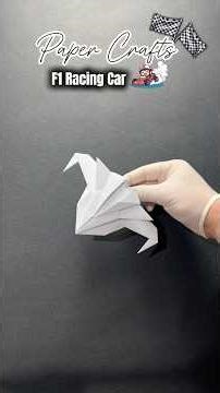 How to Make a Formula 1 Supercar out of paper ORIGAMI EASY