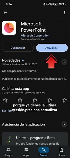 HOW TO UPDATE THE POWERPOINT APP ON AN ANDROID MOBILE PHONE