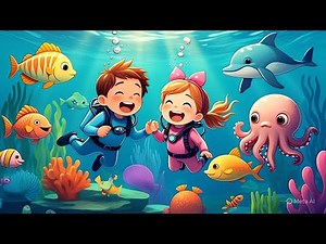 Animaux Marins en Français | Comptines et Chansons pour Enfants | Dessin Animes |Poissons #babyshark