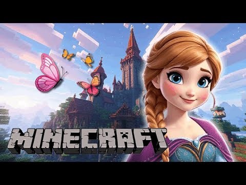 Minecraft Gameplay - Ayah Papaya Builds a Giant Disney Princess - Anna