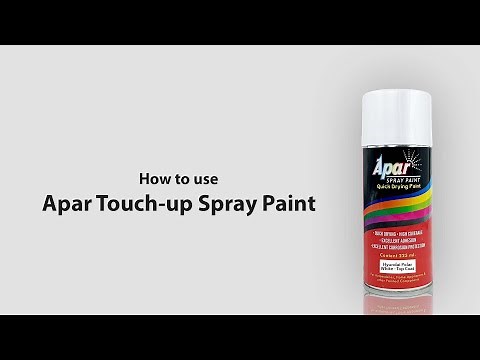 How to Use Polar white Spray paints | Apar Touch-up Spray Paints | Removing Scratch from Car |