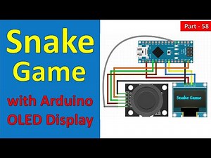 58 Snake Game with Arduino and SSD1306 OLED Display