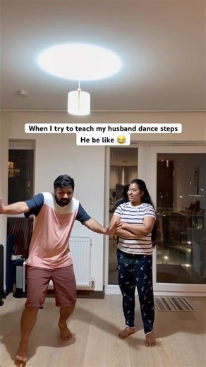 Wife teach dance 🕺 to hubby 😂 #2ksubscribers #teluguukvlogs #comedy #teluguukvlogs #funny #dance