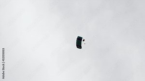 Tracking A Parachutist Circling Through The Sky With A Deployed Parachute - Panama City, Panama
