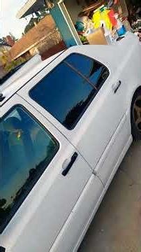 Mk3 Jetta crusty tint removal fresh tint in#DIY #automobile #garage #cat #tint #vw #gls #restoration