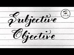 How to write Subjective and Objective words with cut marker | Azzan arts #calligraphy #cutmarker